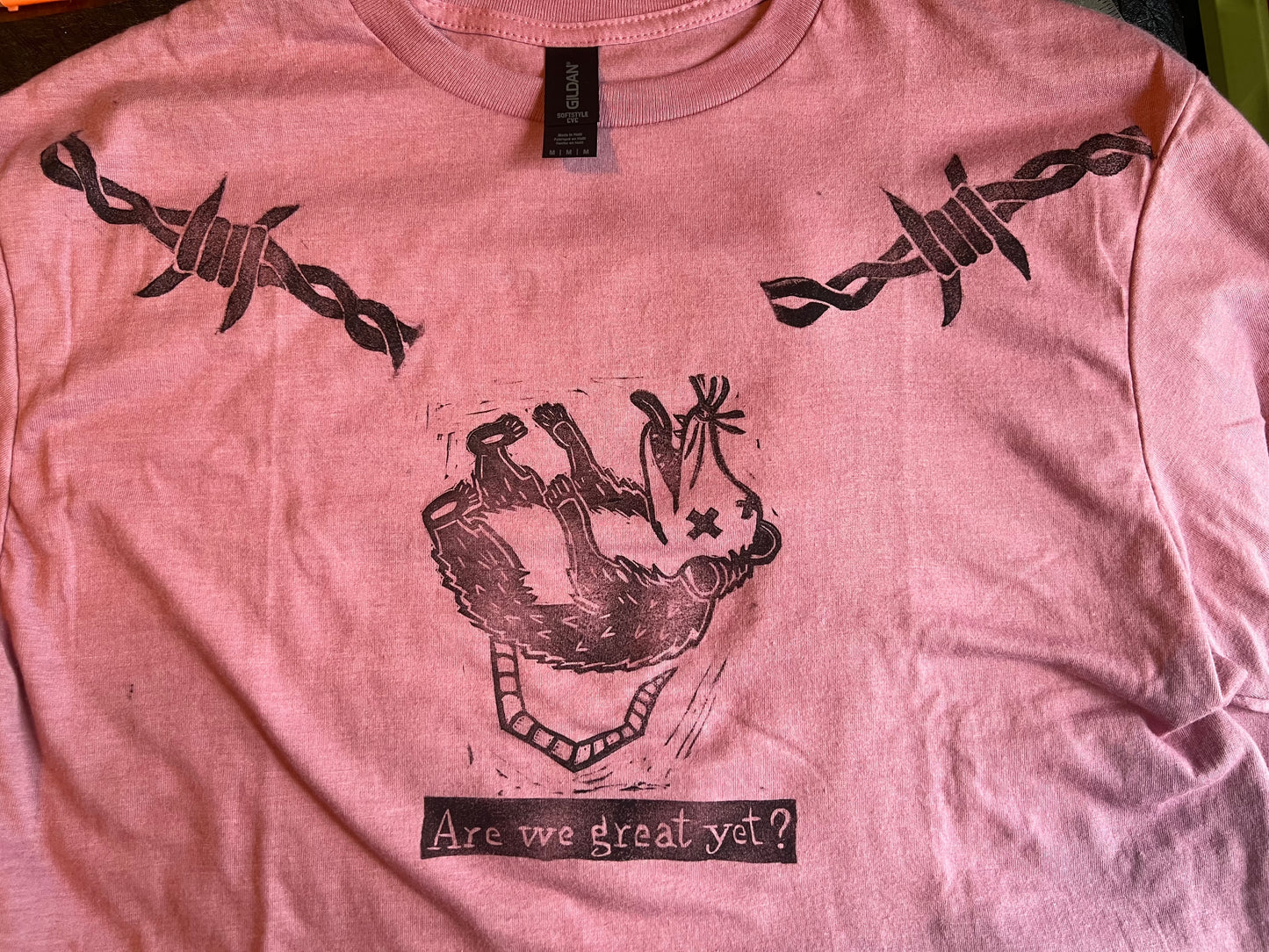 Printed opossum shirt