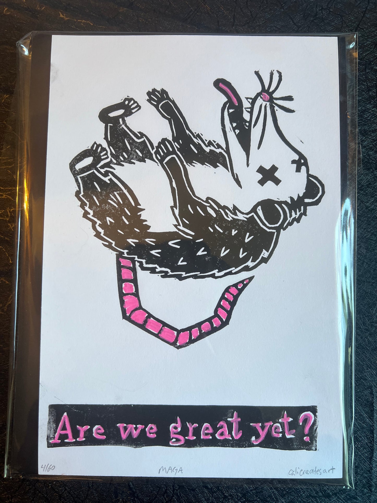 Anti-MAGA opossum print